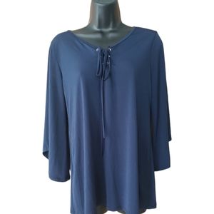 Short sleeve navy blue tunic